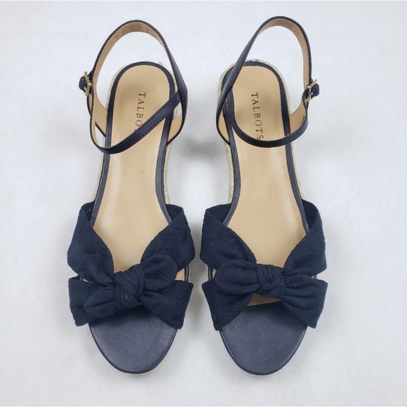 Talbots Pamela Bow Knot Espadrilles Sandals Size 11 - Picture 3 of 6